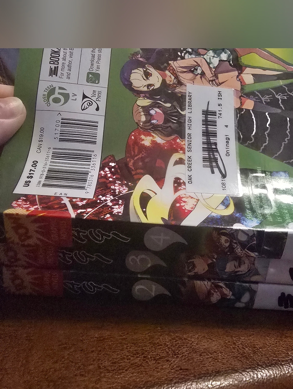 Oninagi, Vol 2 3 4 - Ex Library Books Series